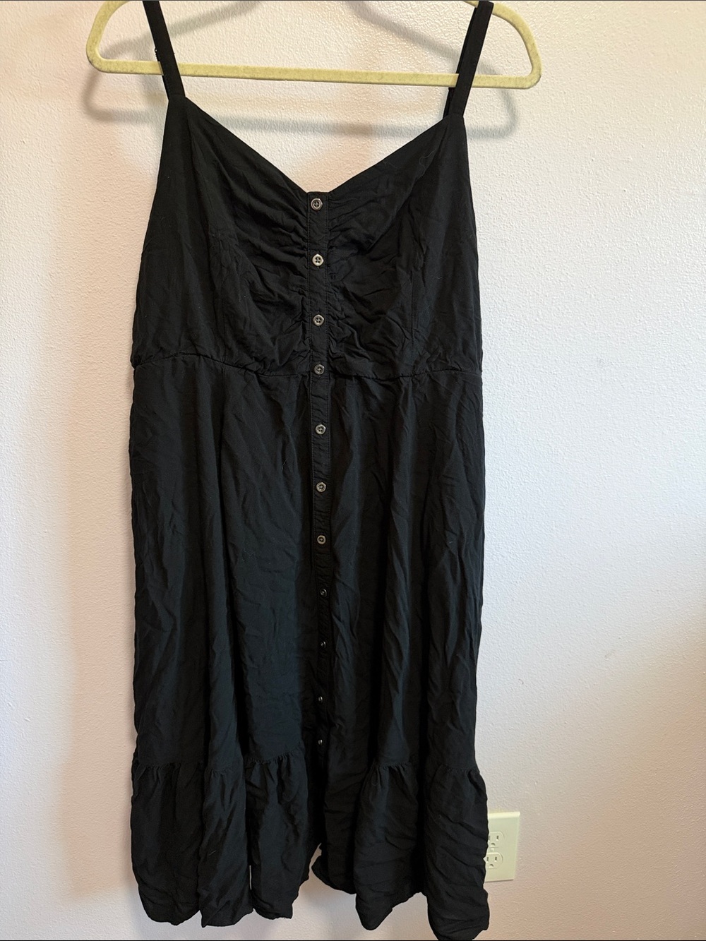 torrid Black Button-Front Midi Dress Skirt